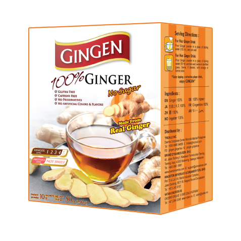 GINGEN Ginger Tea Powder 100% Instant Tea | Tropical Yummy ...